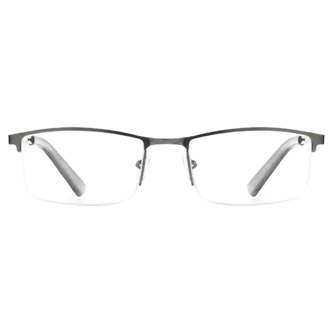 Browline Matte Gray Eyeglasses