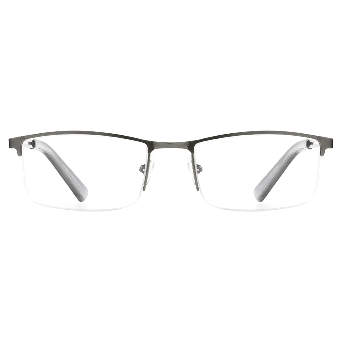 Browline Matte Gray Eyeglasses