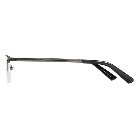 Browline Matte Gray Eyeglasses