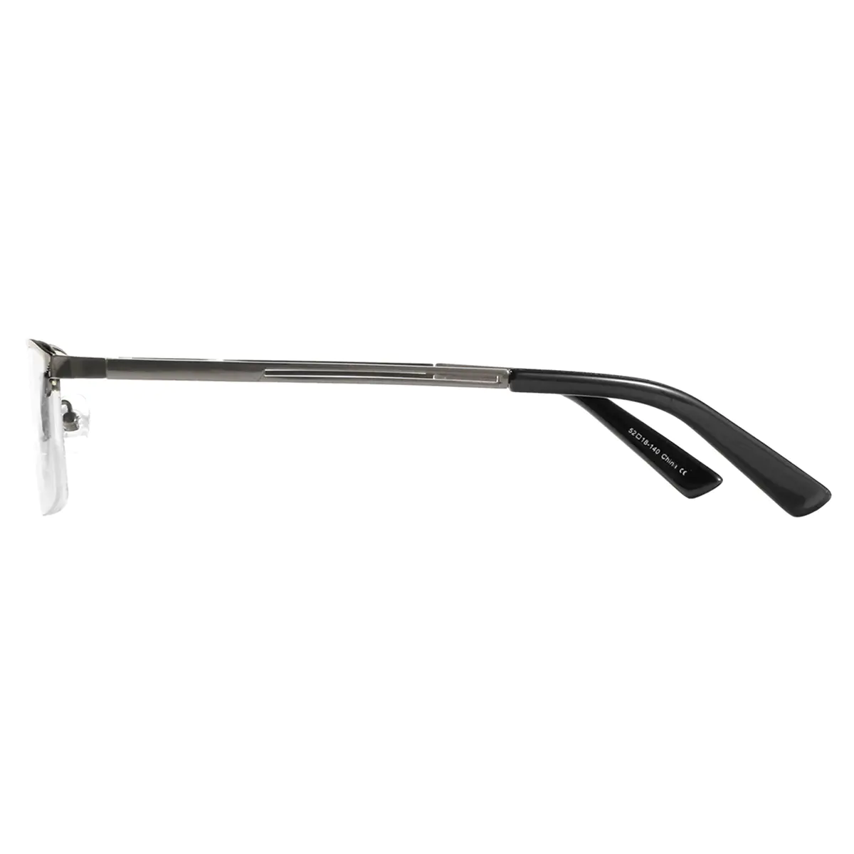 Browline Matte Gray Eyeglasses