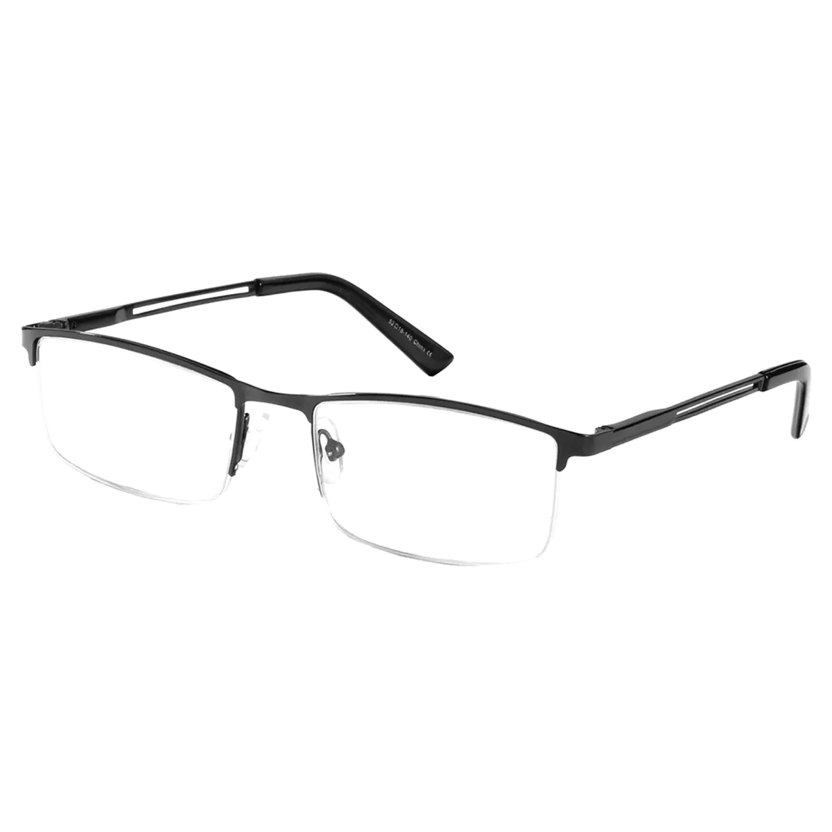 Browline Matte Black Eyeglasses
