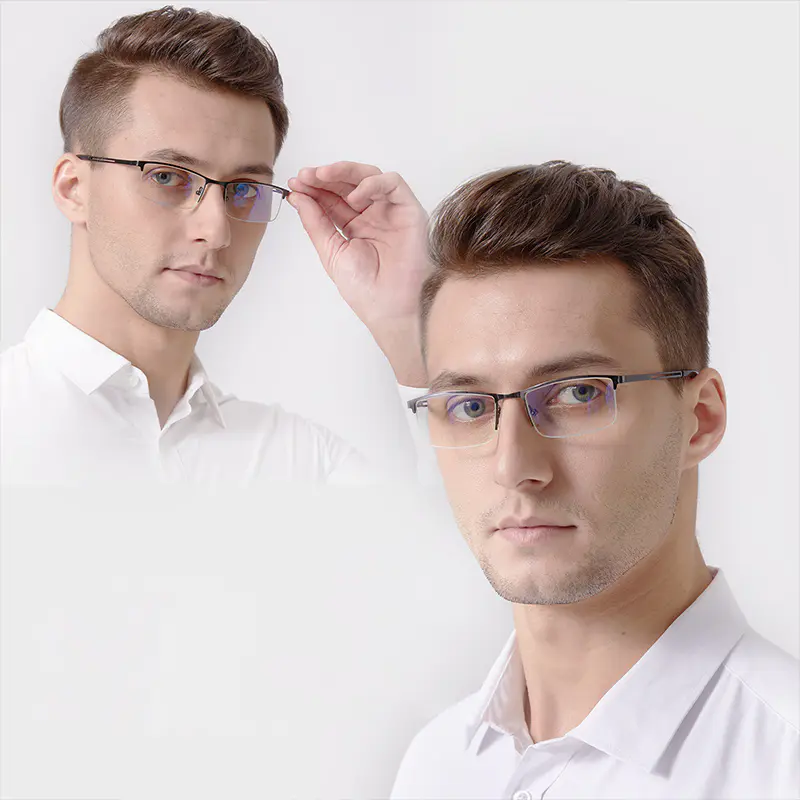 Browline Matte Black Eyeglasses