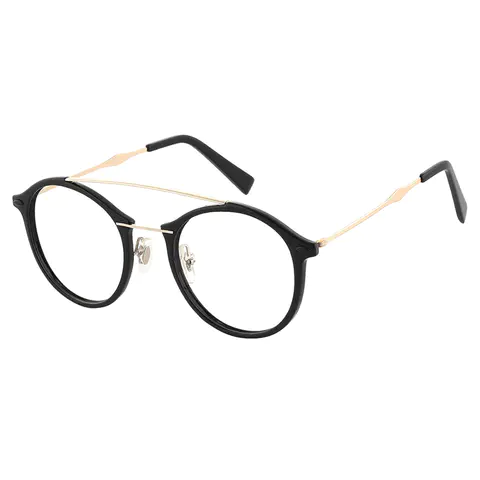 Round Black Reading Glasses