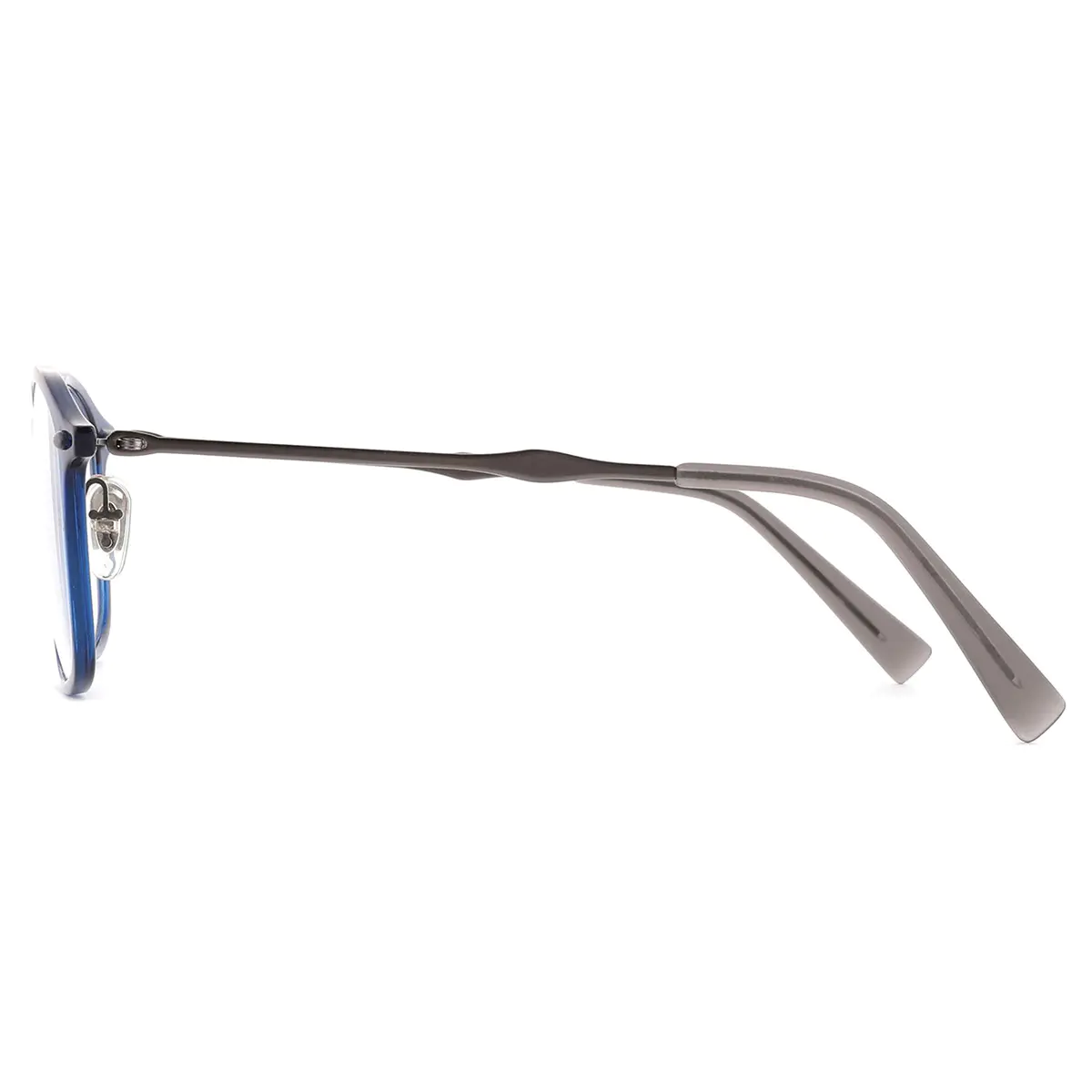 Oval Blue Eyeglasses