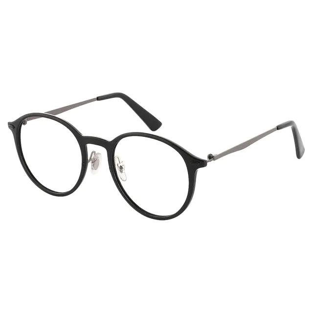 Round Black Eyeglasses