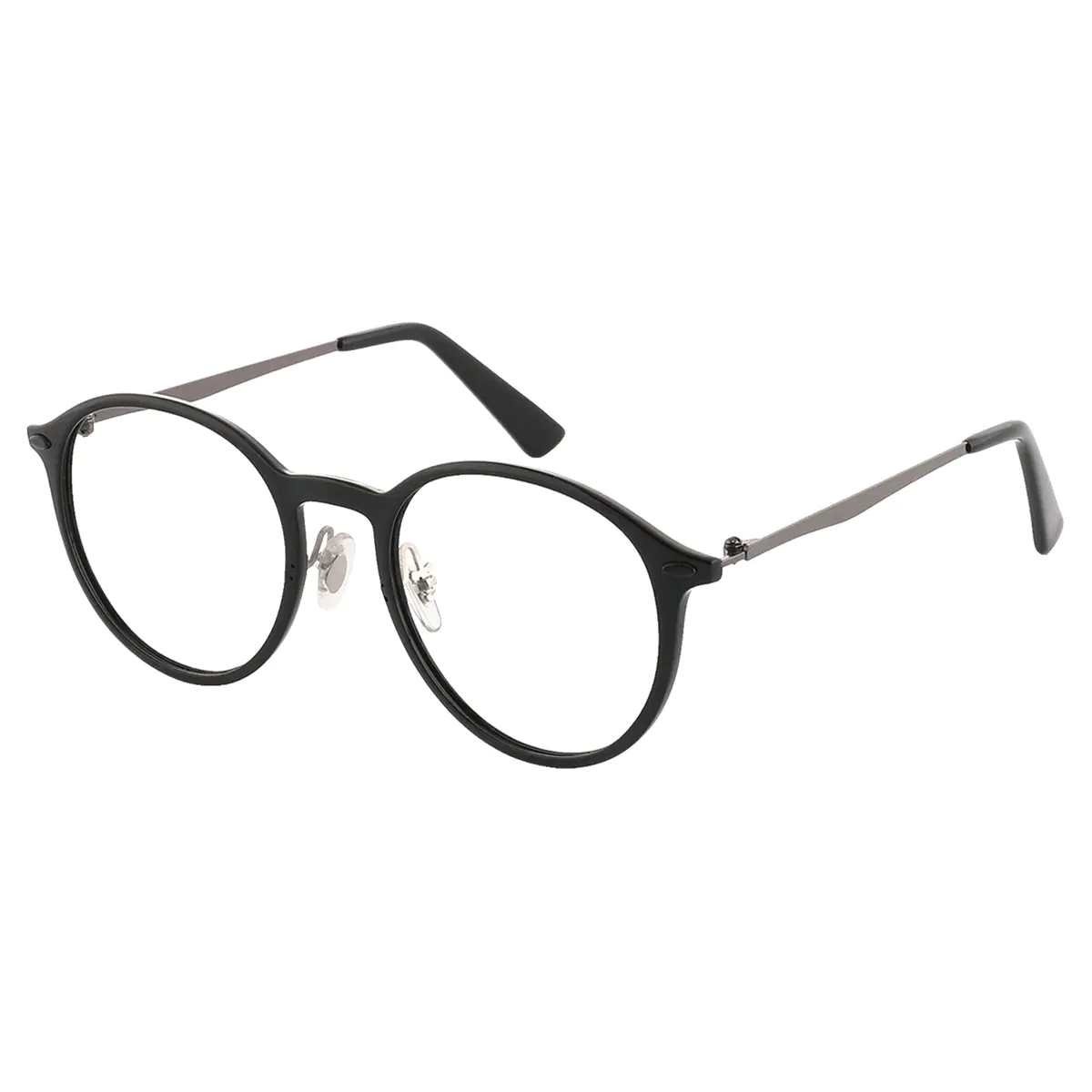 Round Black Reading Glasses