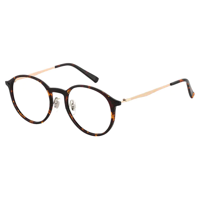 Round Tortoiseshell Eyeglasses