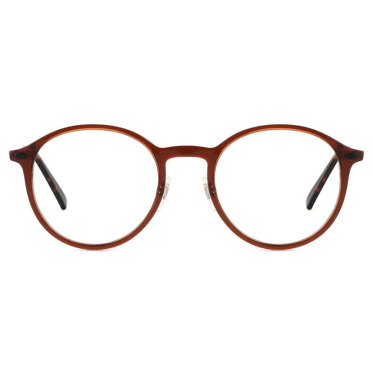 Round Brown Eyeglasses