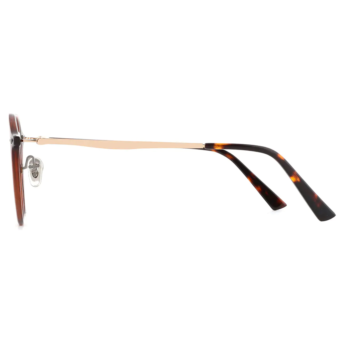 Round Brown Eyeglasses