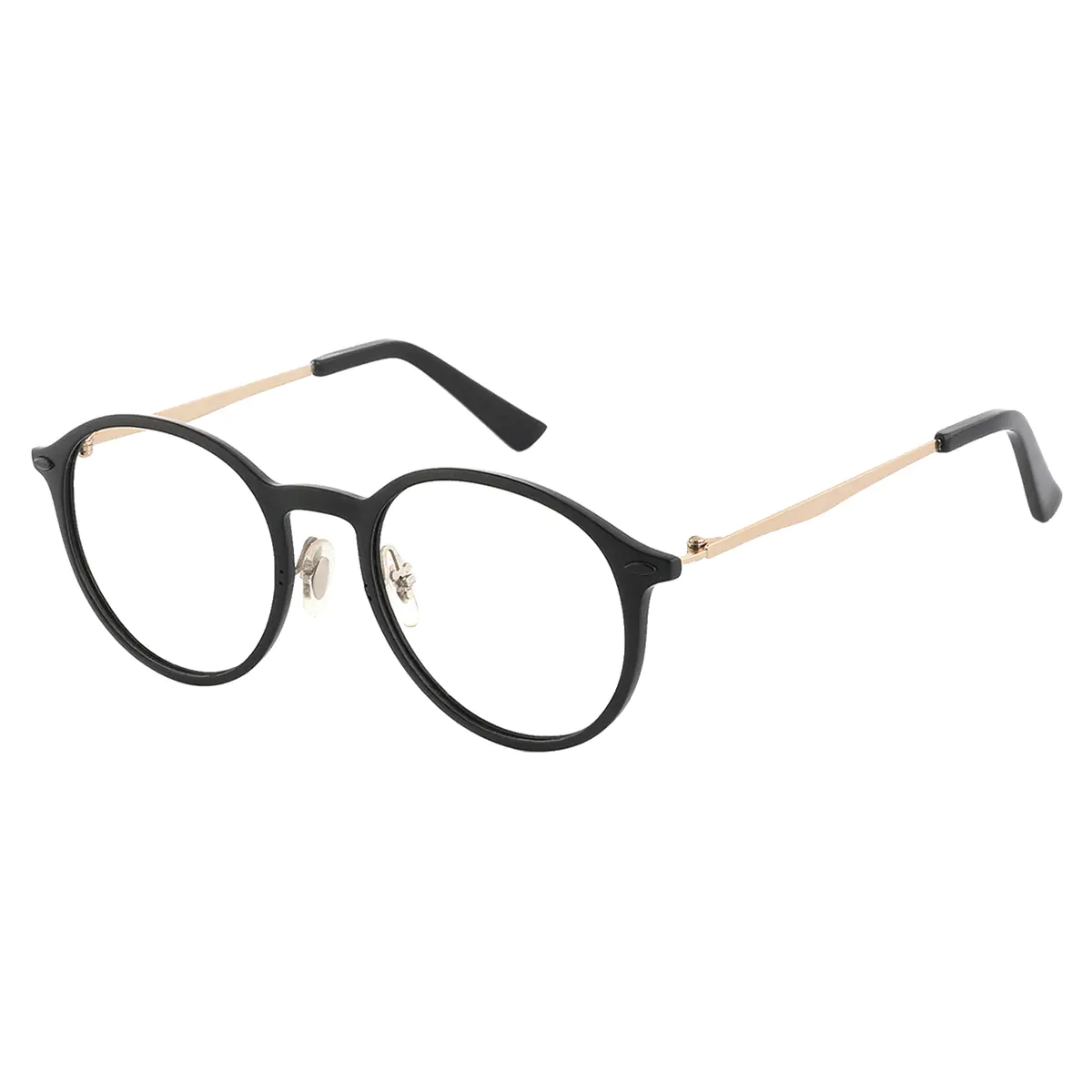 Round Black Eyeglasses