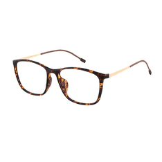 Rectangle Tortoiseshell Eyeglasses