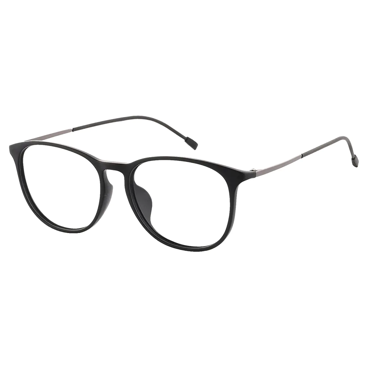 Oval Black Eyeglasses