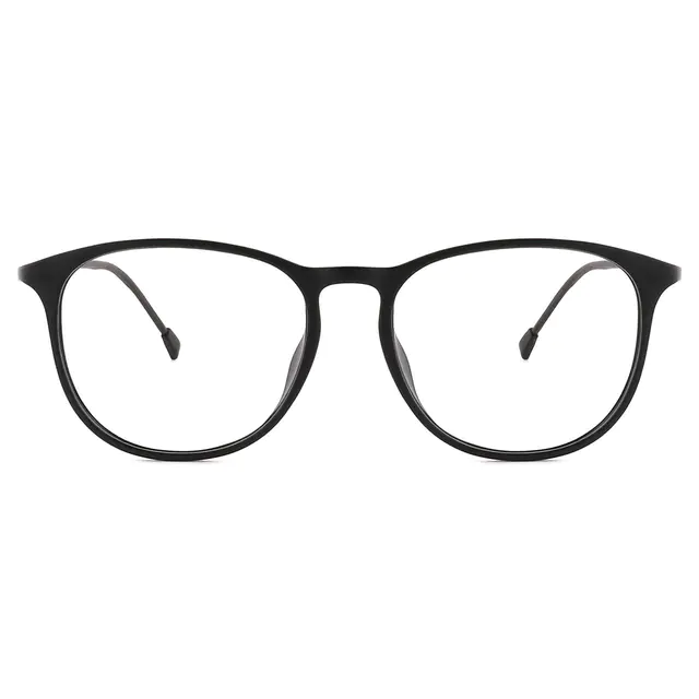 Oval Black Eyeglasses