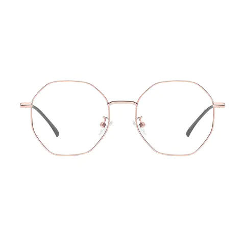 Geometric Rose Gold Eyeglasses