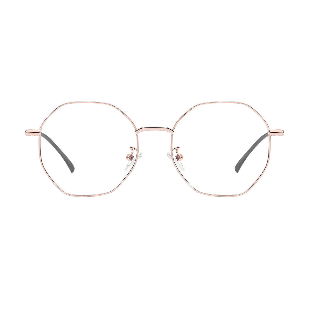Geometric Rose Gold Eyeglasses