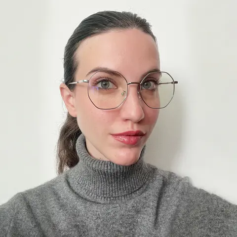 Geometric Silver Eyeglasses
