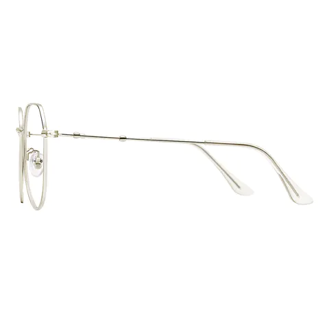 Geometric Silver Eyeglasses