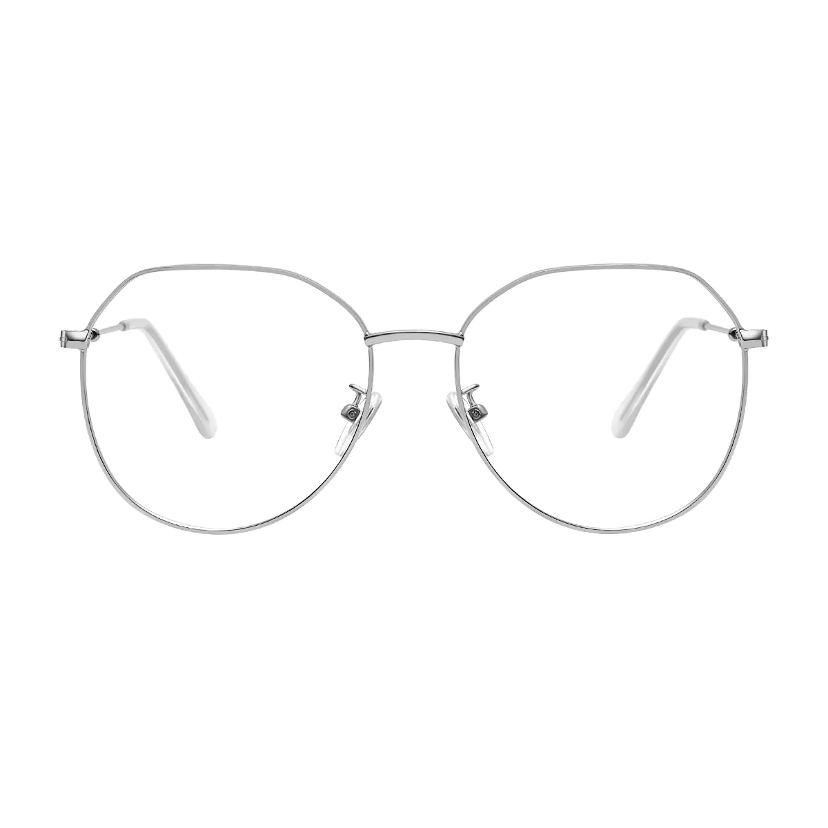 Geometric Grey Eyeglasses
