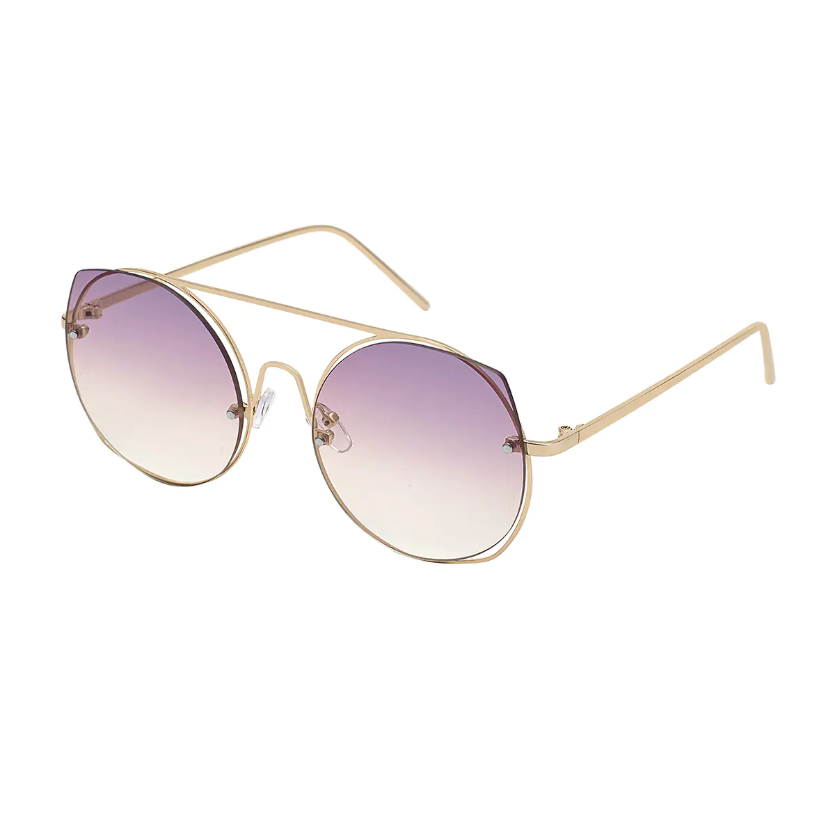 Round Gold Sunglasses