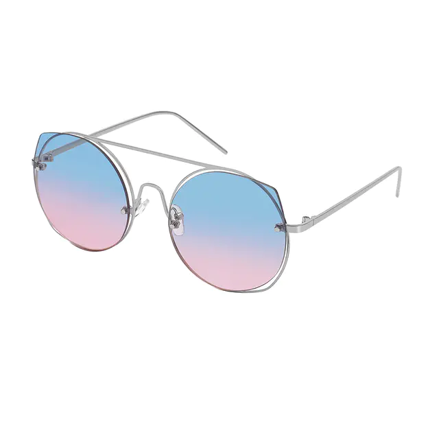 Round Silver Sunglasses