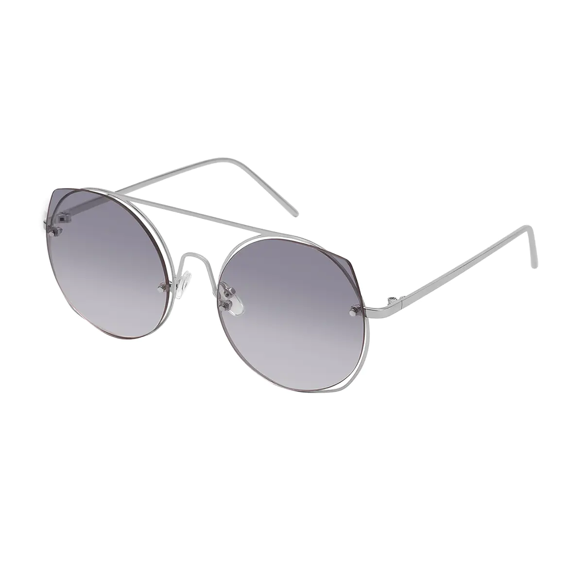 Round Silver Sunglasses