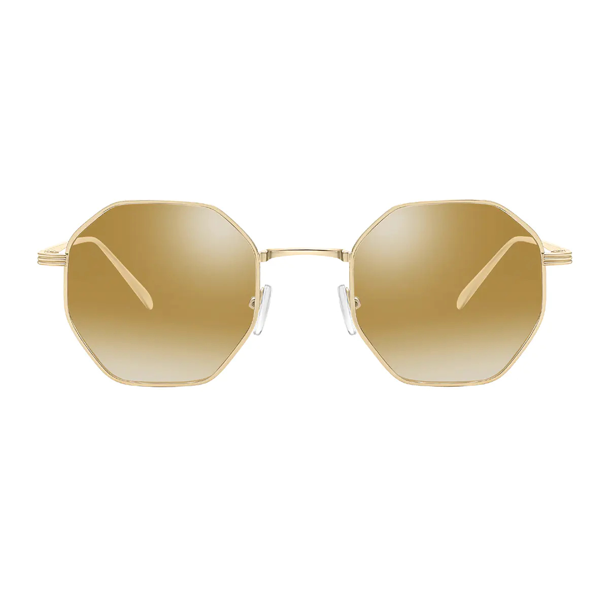 Geometric Gold Sunglasses