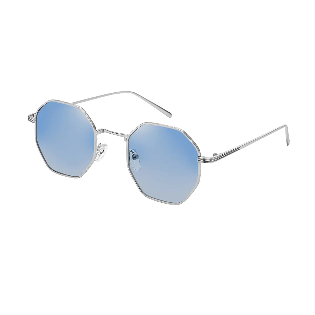 Geometric Silver Sunglasses