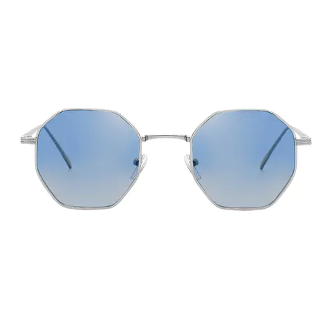 Geometric Silver Sunglasses