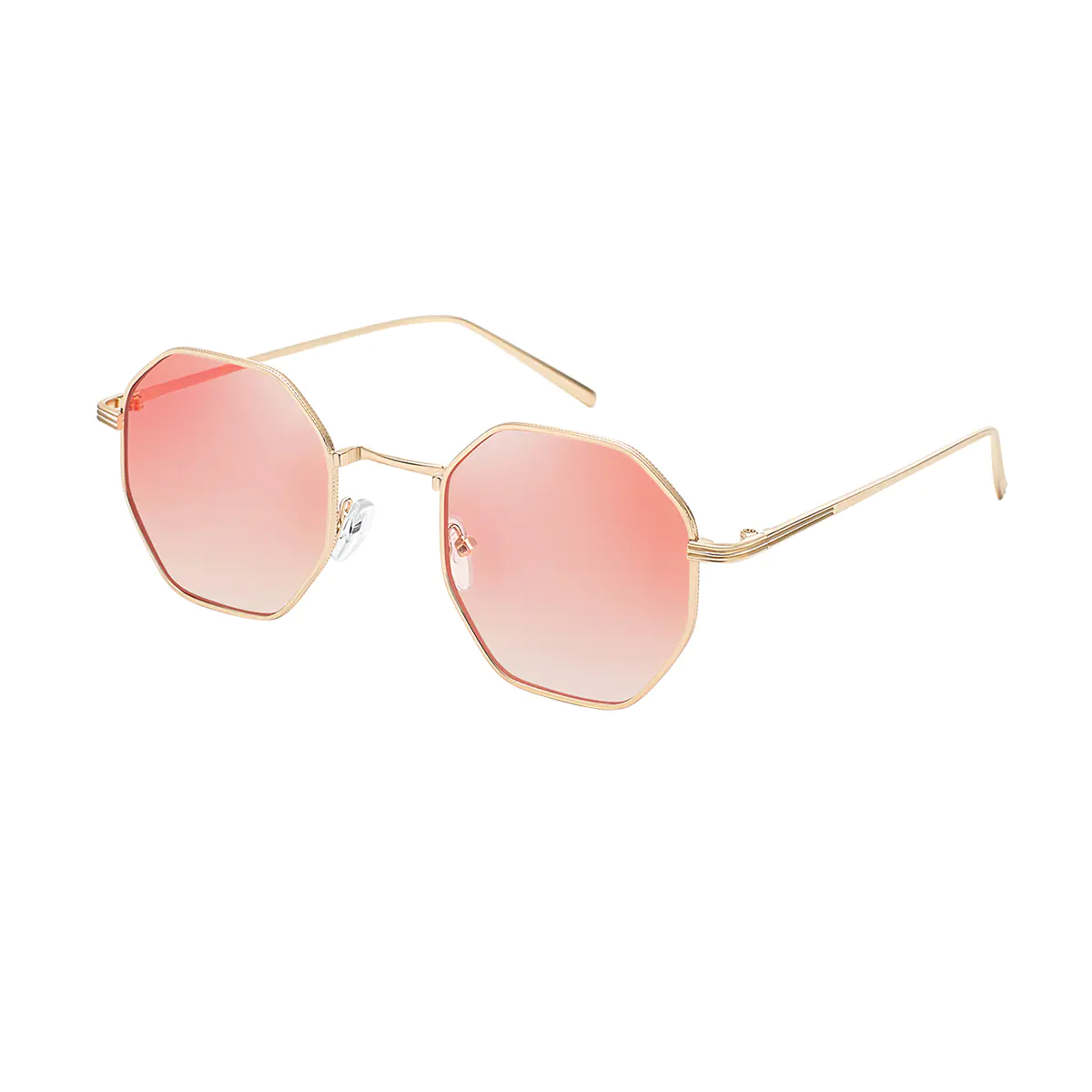 Geometric Gold Sunglasses