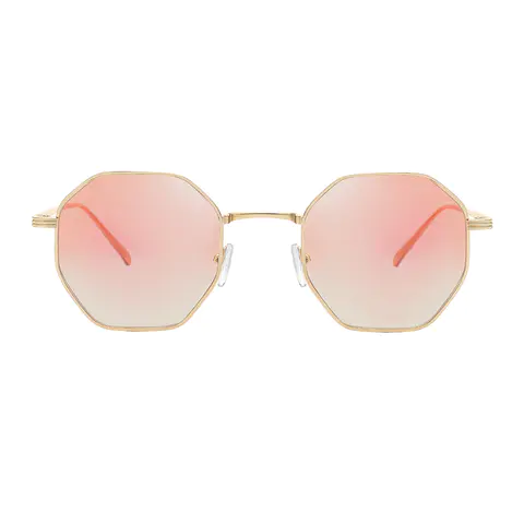 Geometric Gold Sunglasses