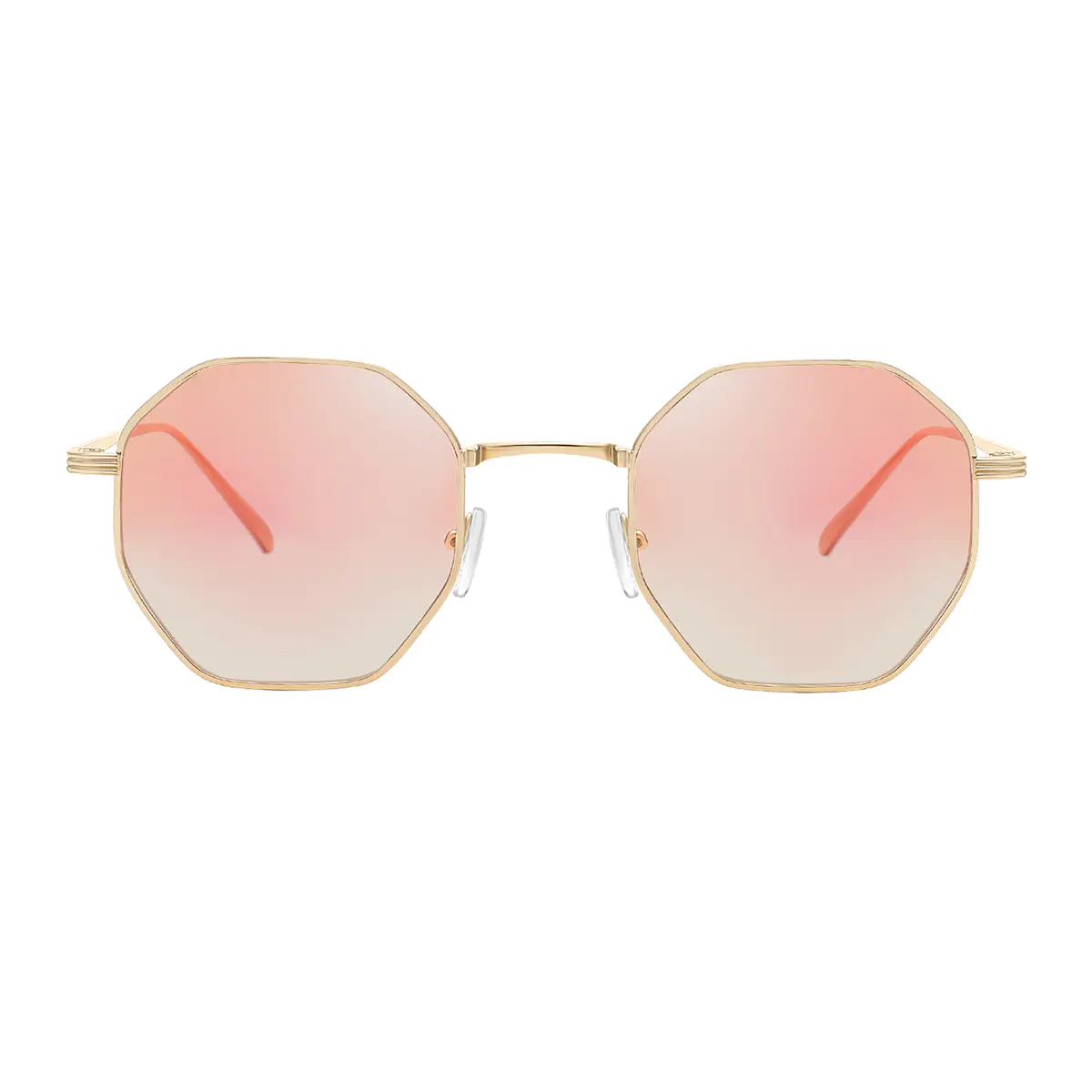 Geometric Gold Sunglasses