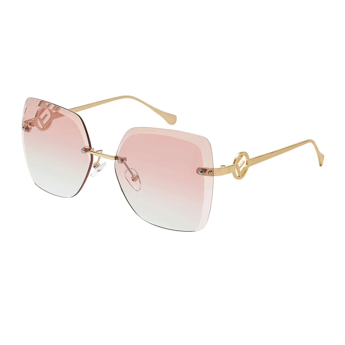 Geometric Gold Sunglasses