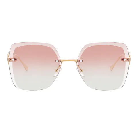 Geometric Gold Sunglasses