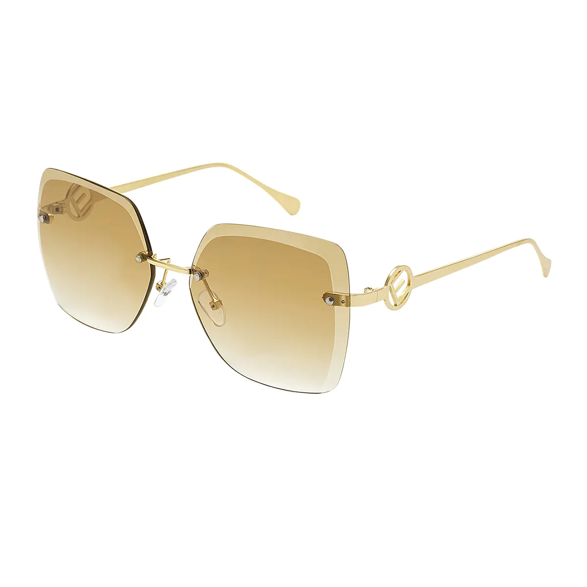 Geometric Gold Sunglasses