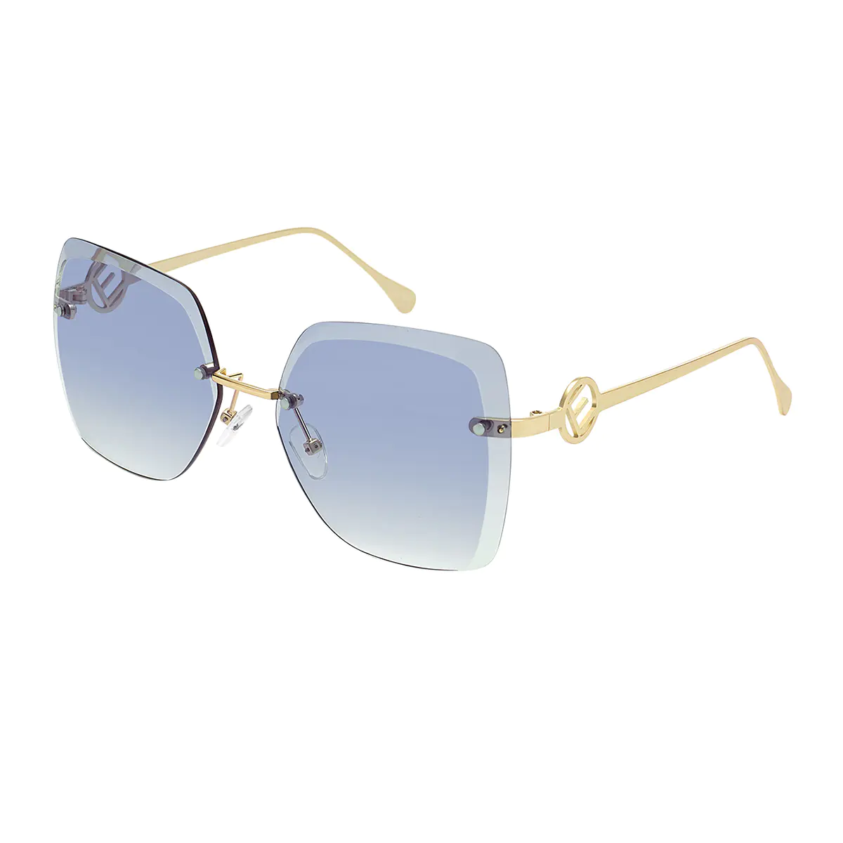 Geometric Gold Sunglasses