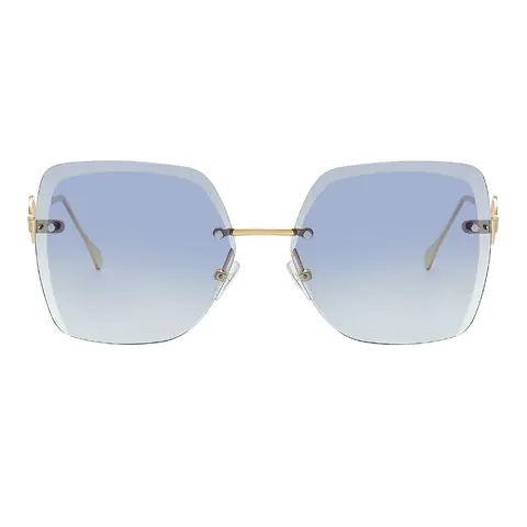Geometric Gold Sunglasses