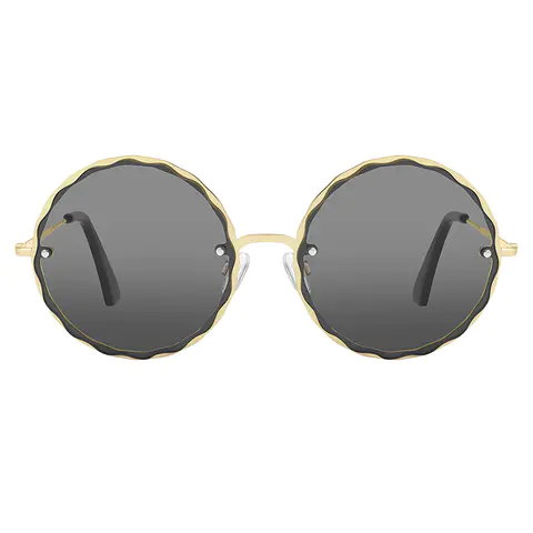 Round Gold Sunglasses