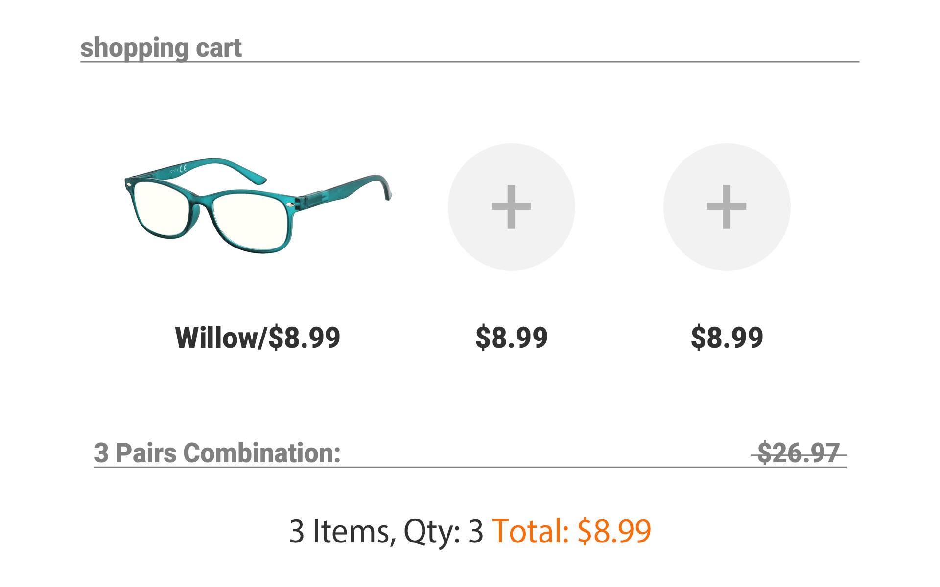  3-pack glasses