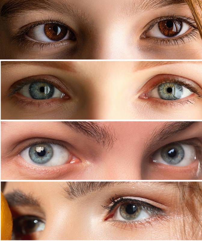 different eye colors