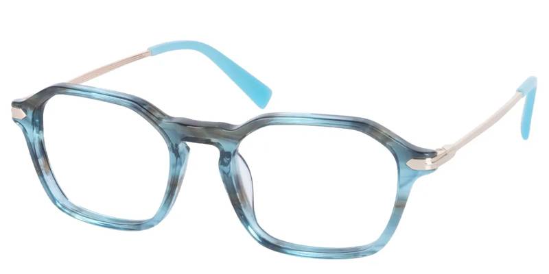 geometric oversized square glasses