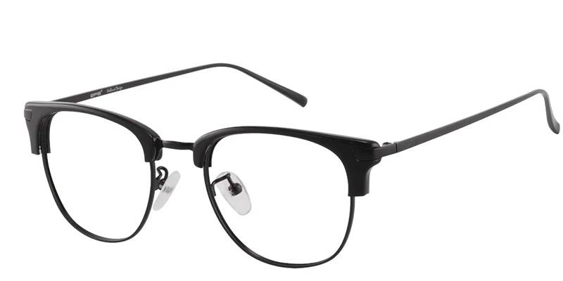browline black glasses