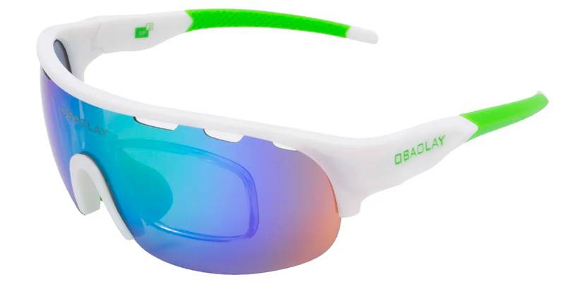 Rectangle White-Green Glasses Rectangle White-Green Glasses